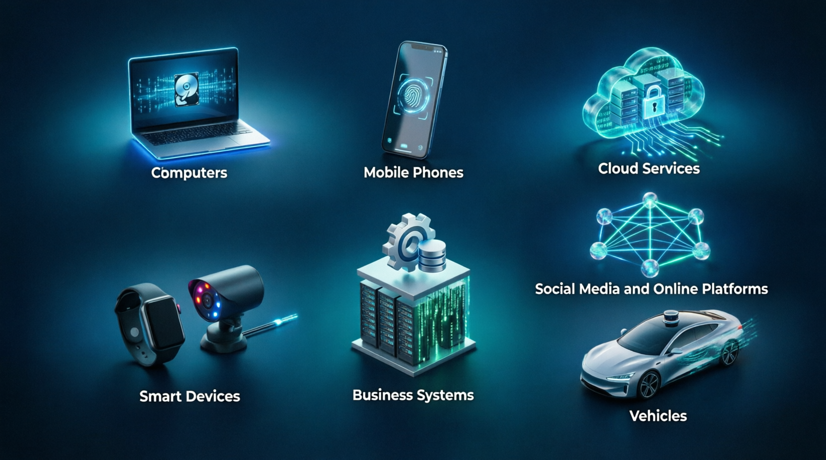 Sources of digital evidence in modern investigations
